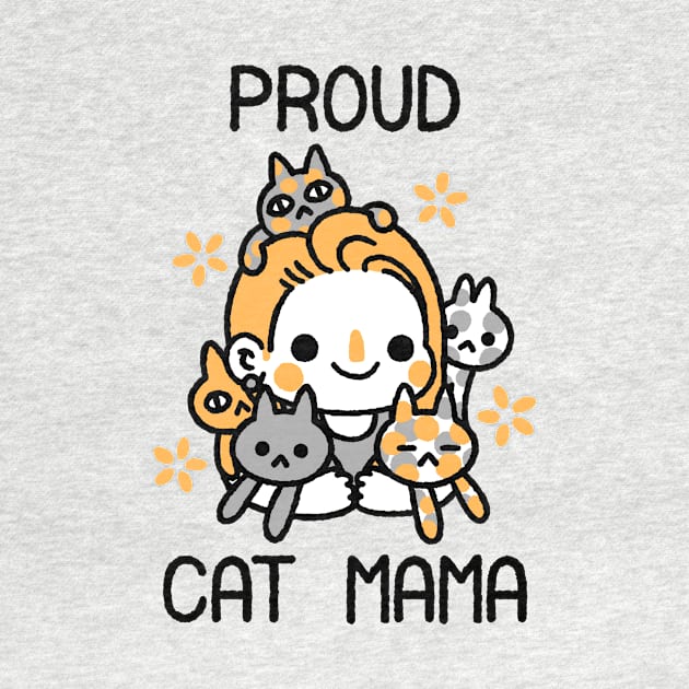 Proud Cat Mama (Black Lettering) by knitetgantt